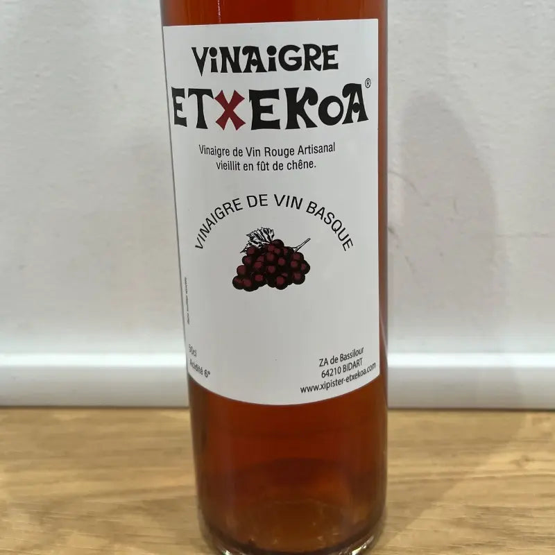 Vinaigre de Vin Rouge Artisanal Basque Bio