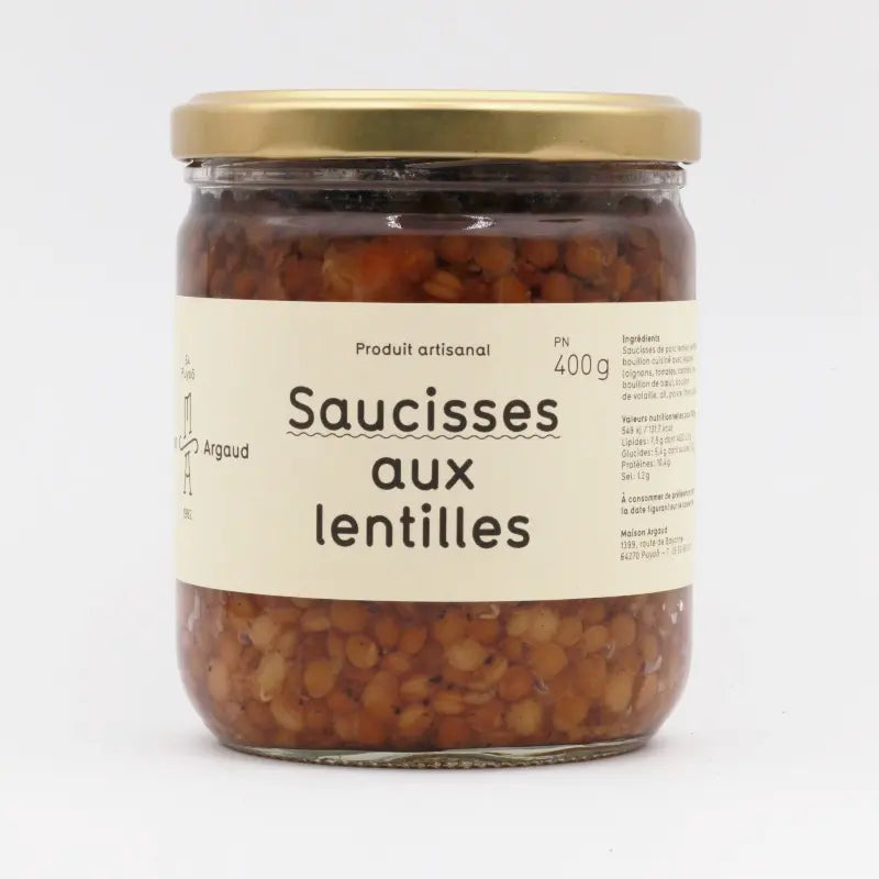 SAUCISSES AUX LENTILLES