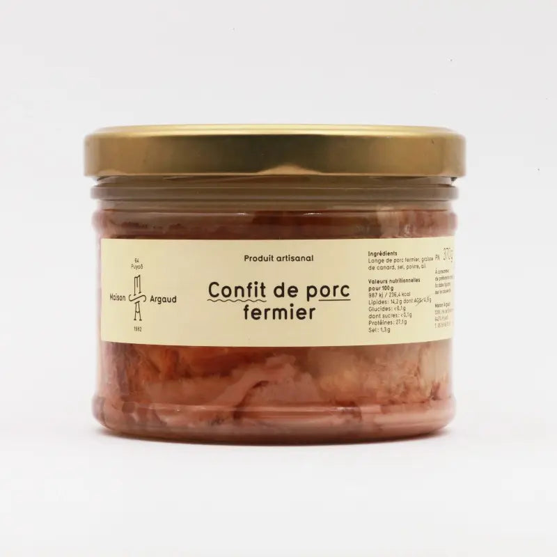 CONFIT DE PORC FERMIER SALÉ AU SEL DE SALIES DE BÉARN